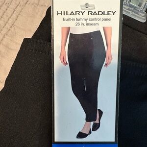 Hilary Radley NWT size Large black pull on pants